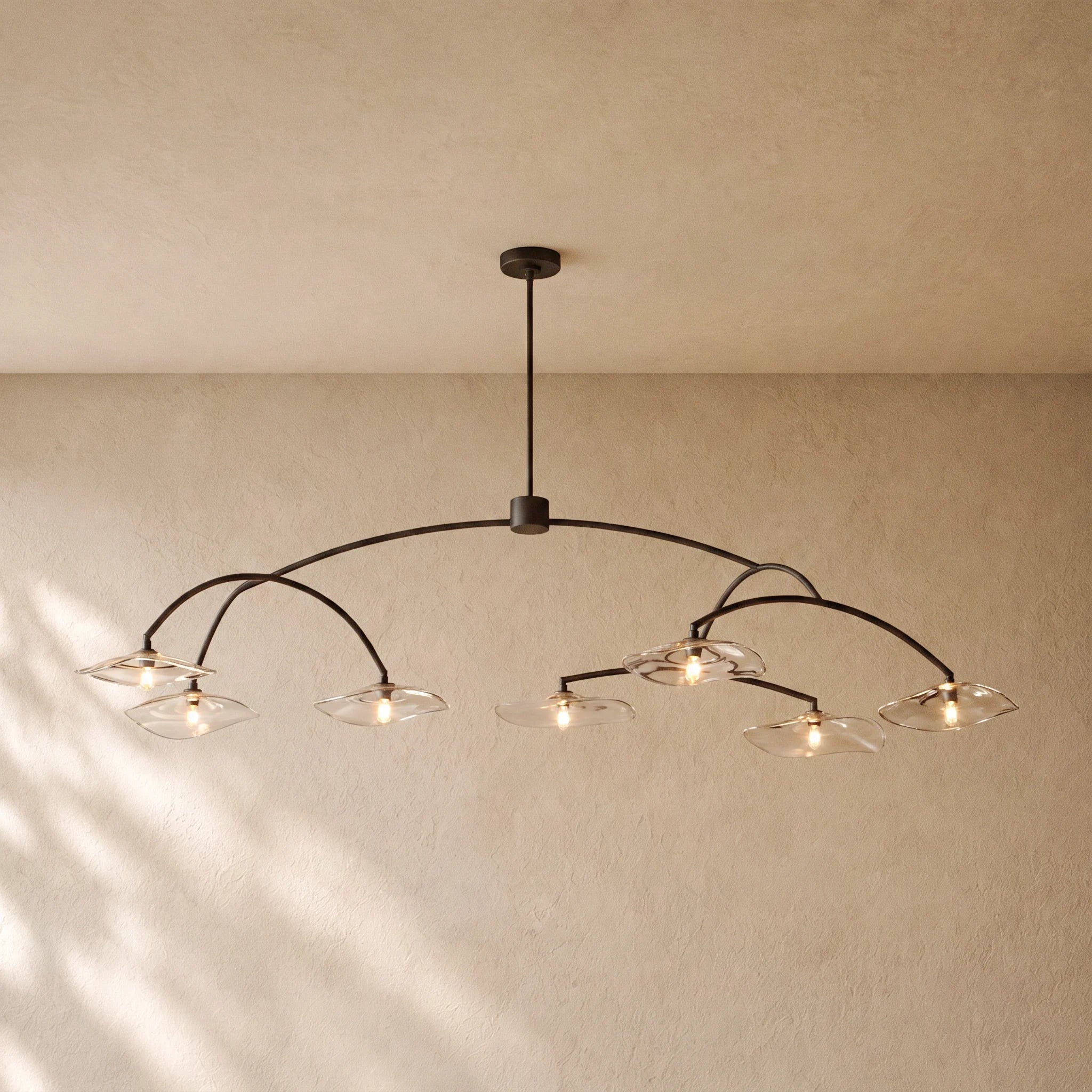 LILY GLASS ROUND CHANDELIER