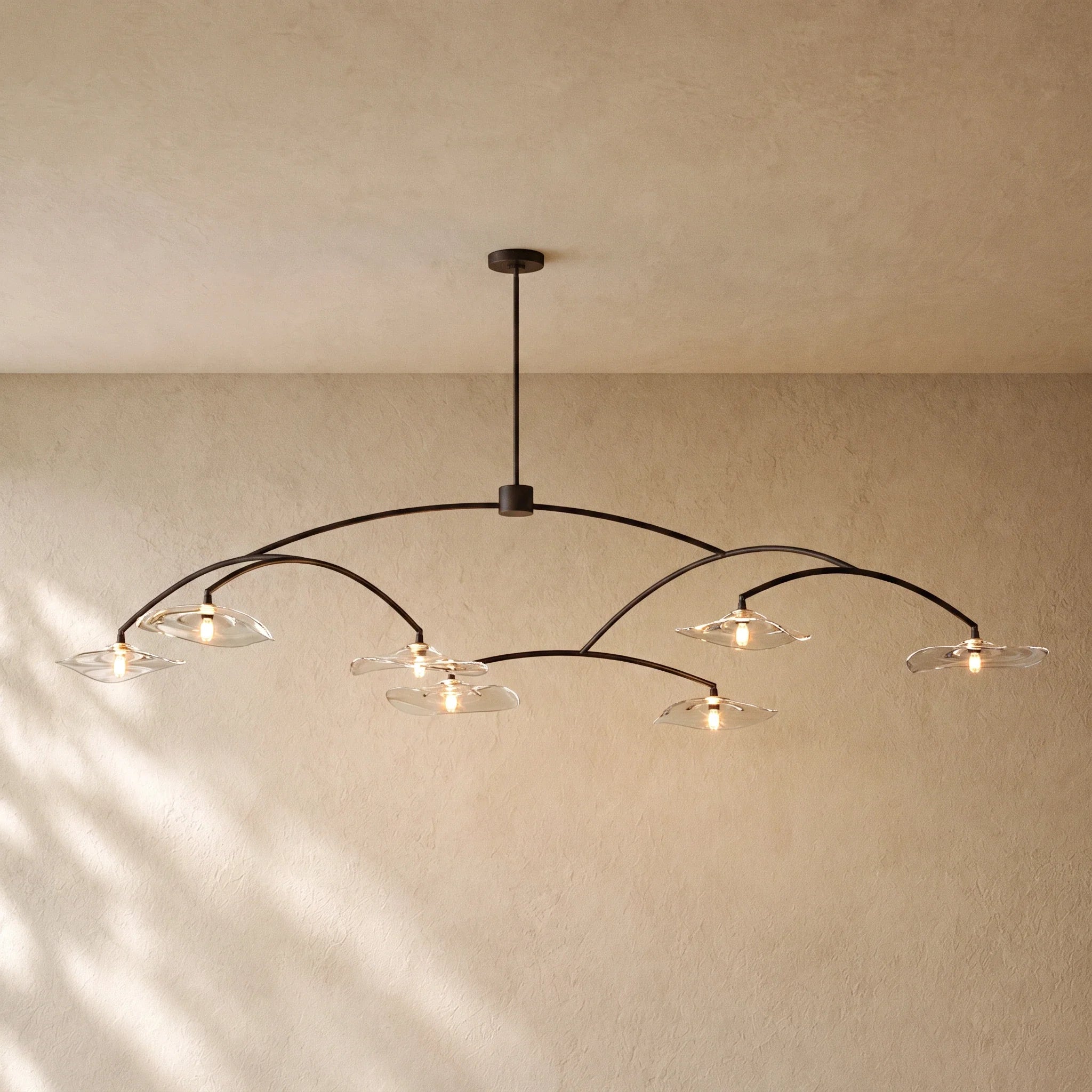 LILY GLASS ROUND CHANDELIER