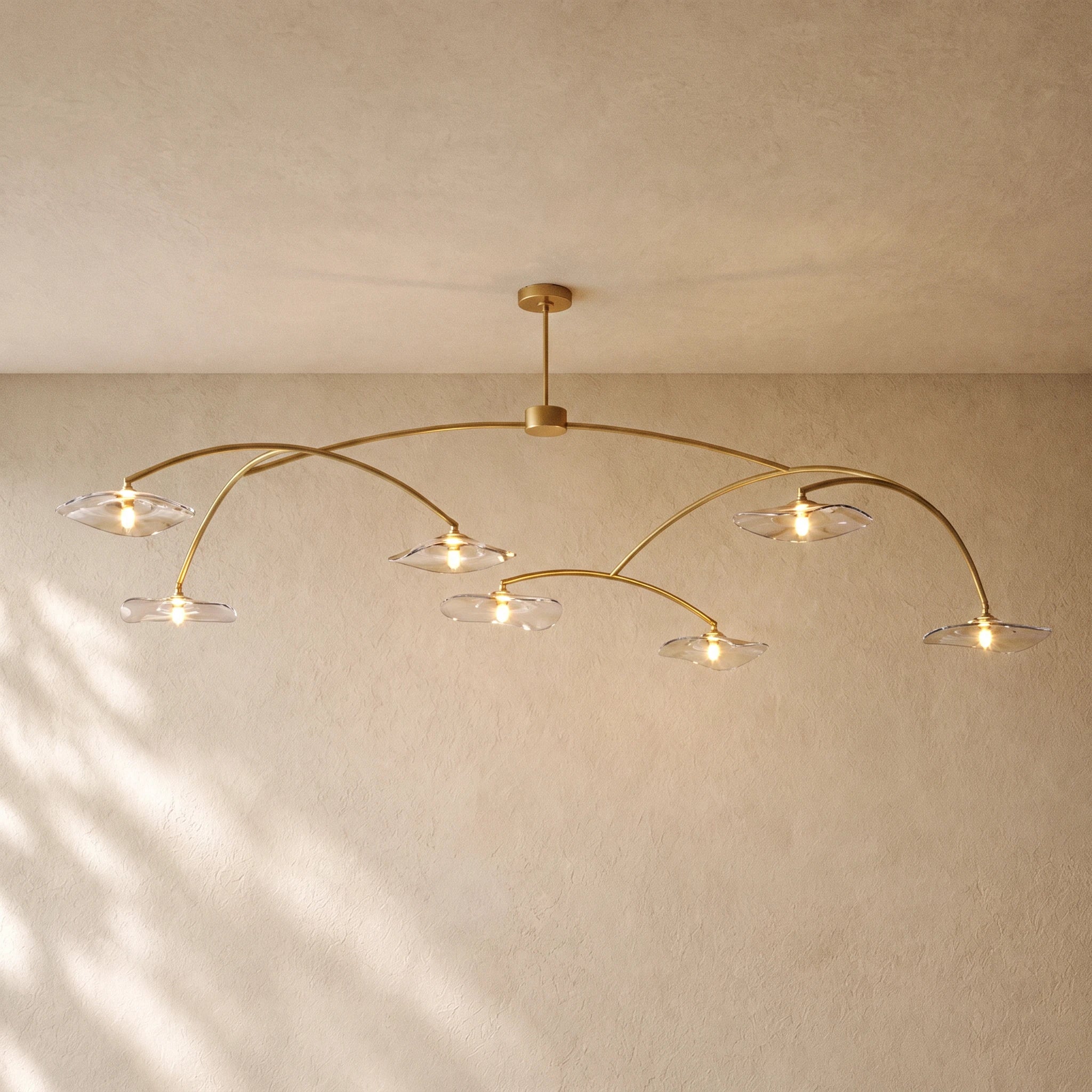 LILY GLASS ROUND CHANDELIER