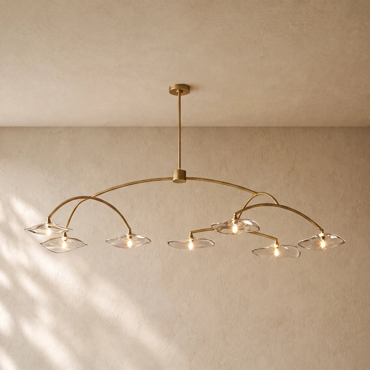 LILY GLASS ROUND CHANDELIER