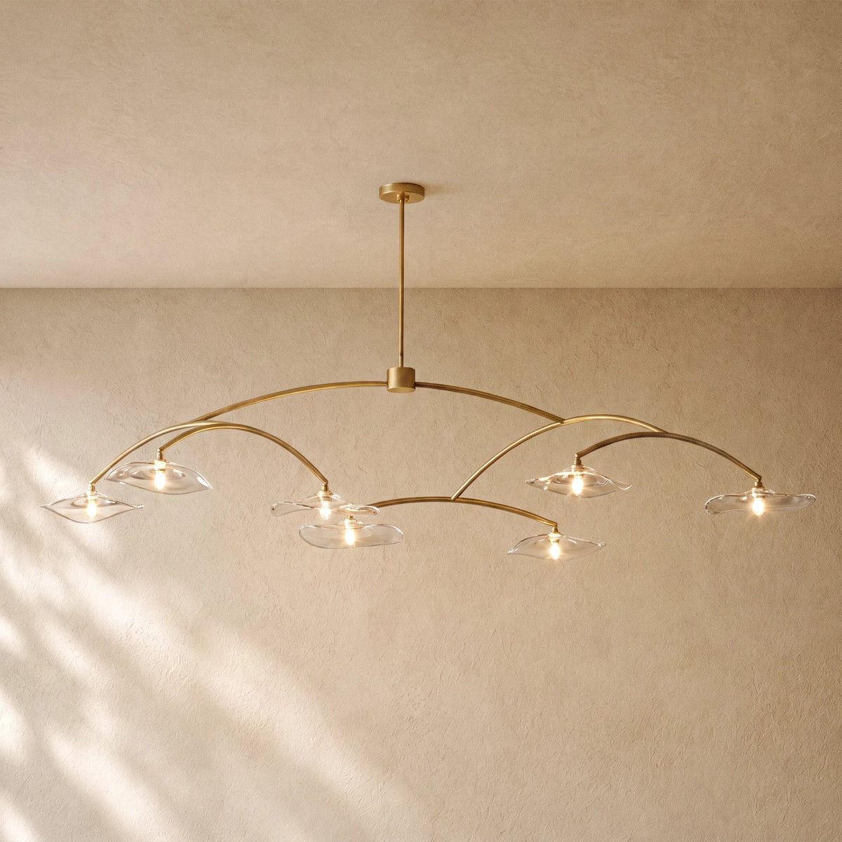 LILY GLASS ROUND CHANDELIER