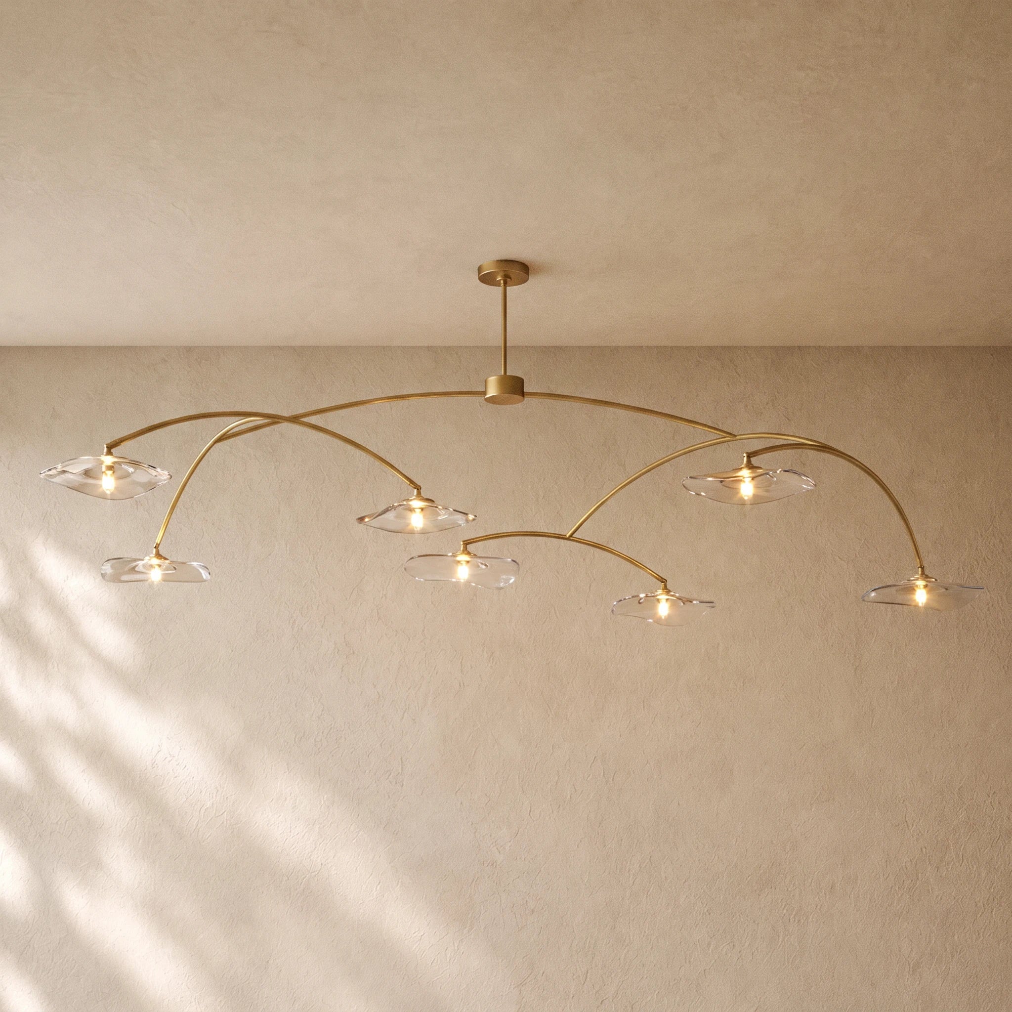 LILY GLASS ROUND CHANDELIER