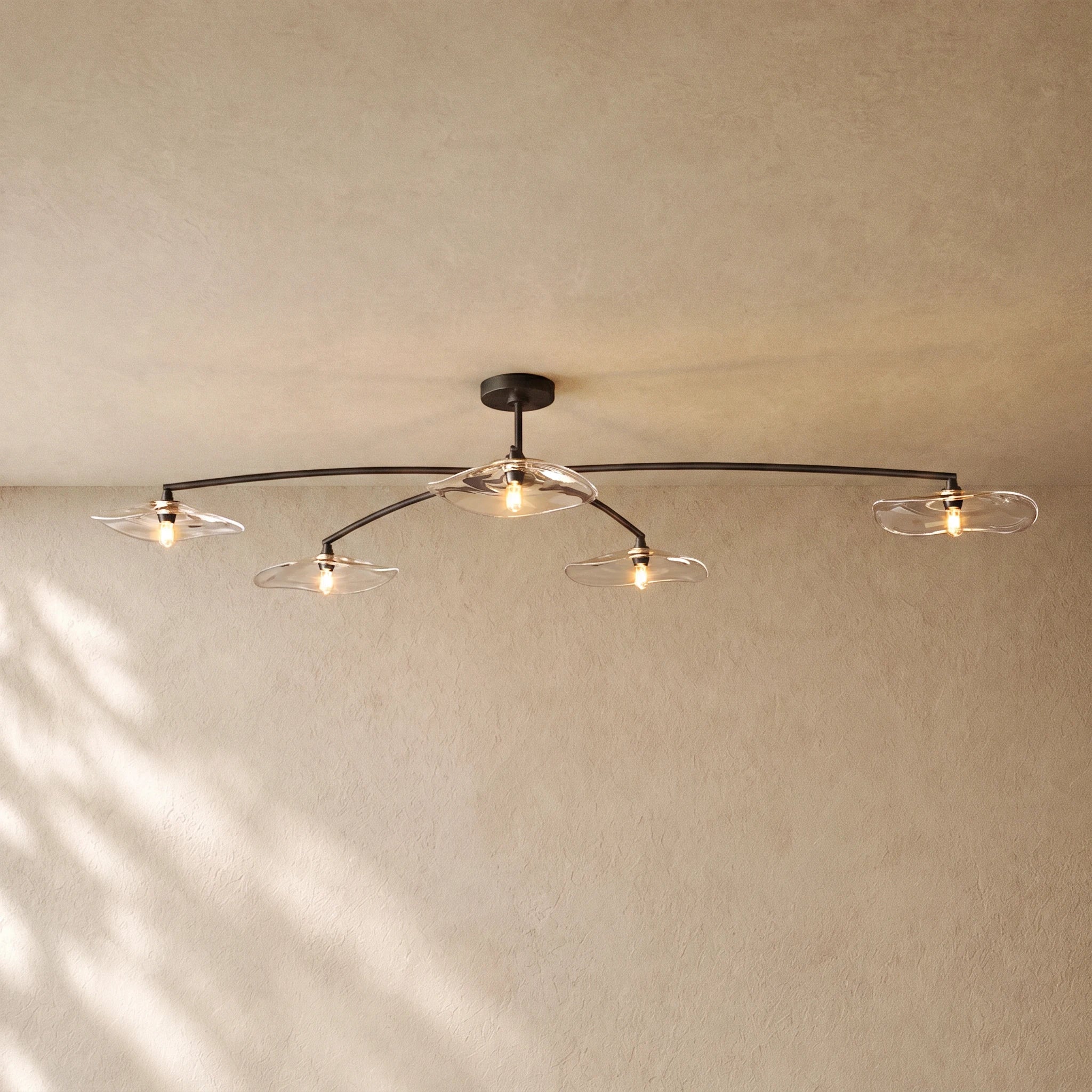 LILY GLASS FLUSHMOUNT 48“