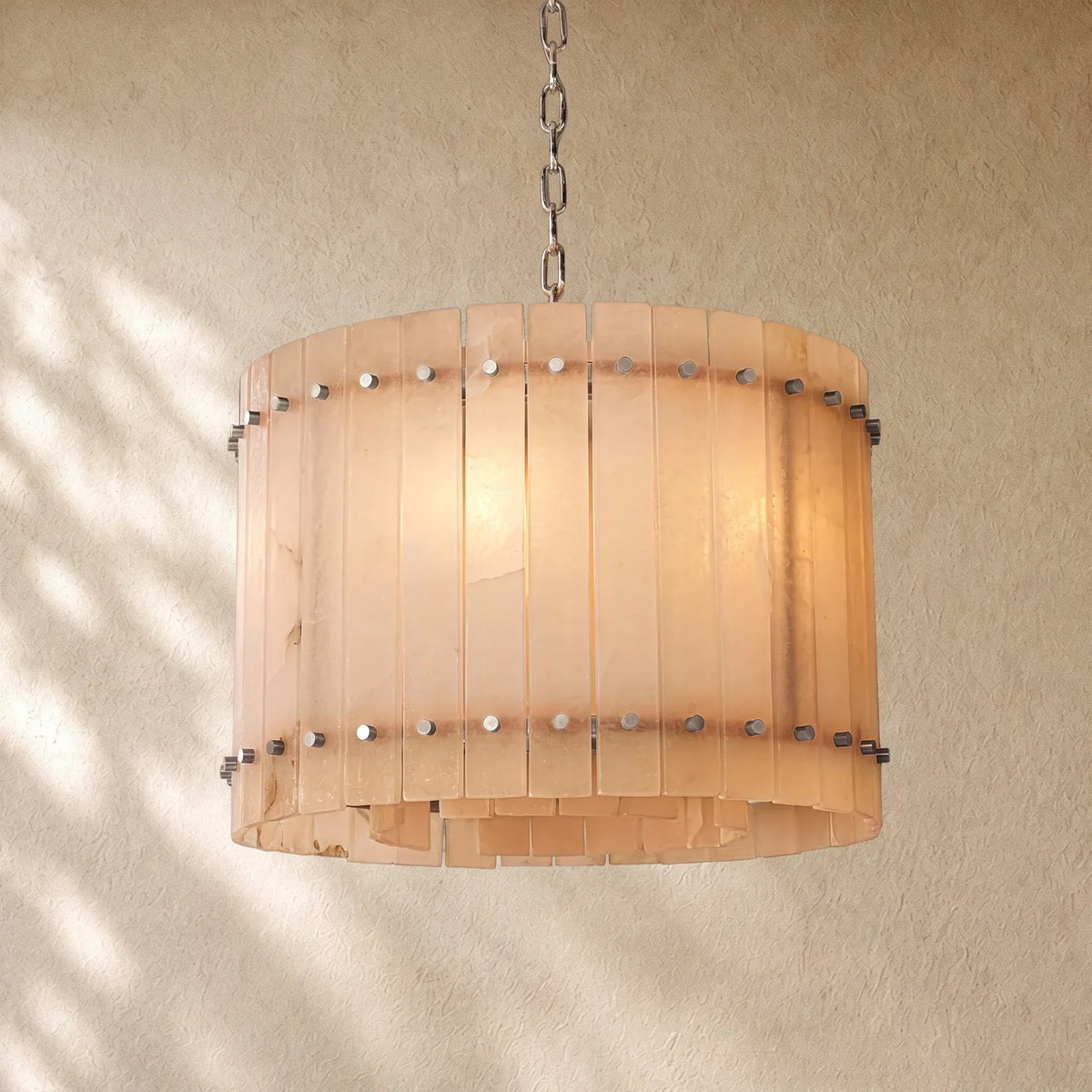 San Marcon Alabaster Round Chandelier