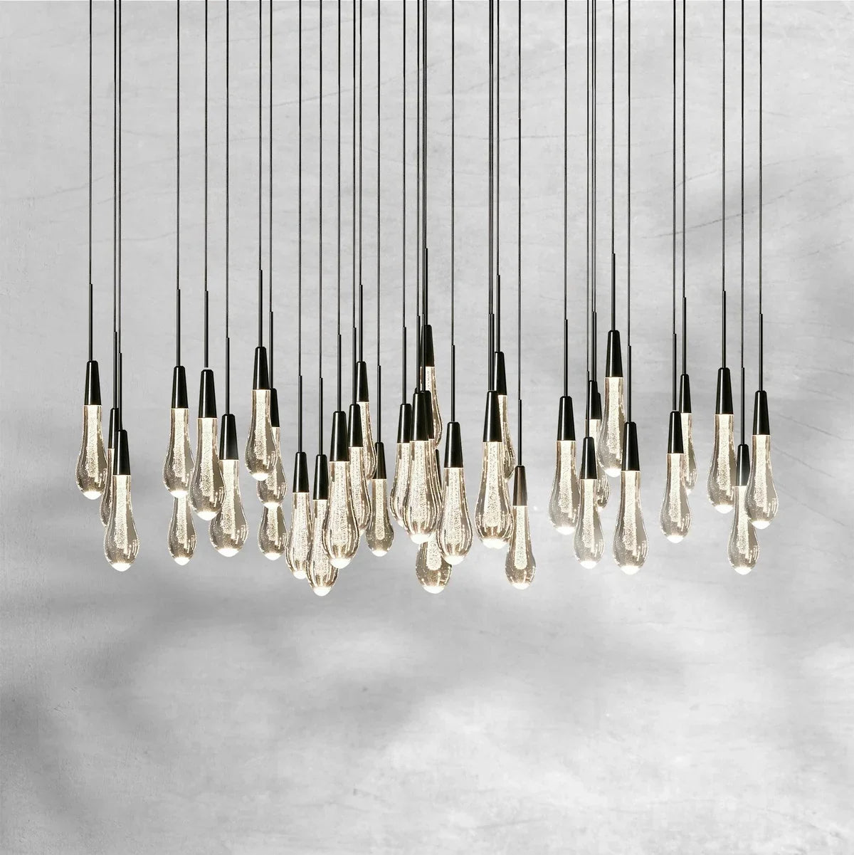 Soltaire Round Chandelier 17" 24" 36“ 58“