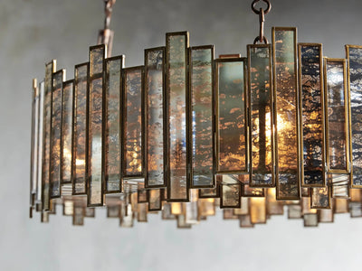 Roselle Glass Round Chandelier