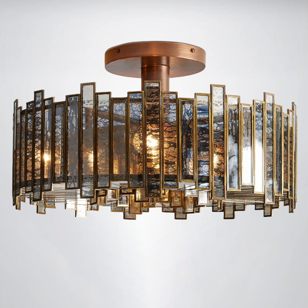 Roselle Glass Ceiling Light 20''