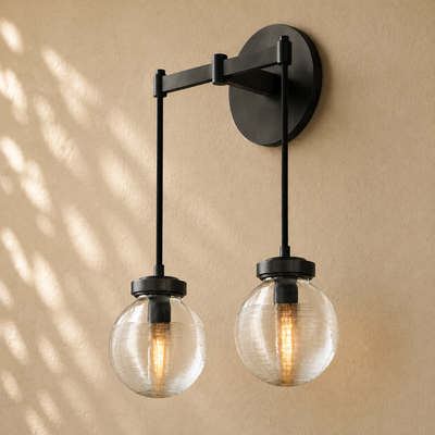 Pearly Double Sconce