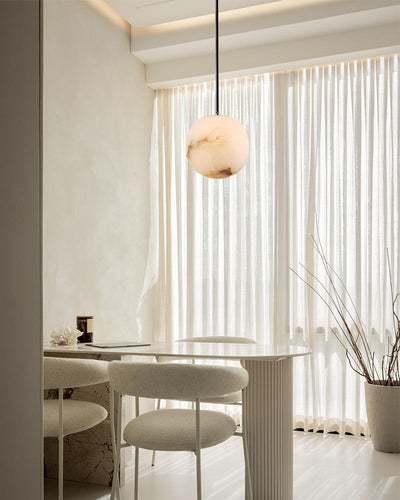 Small Alabaster Cluster Globes Ceiling Pendant Light For High Ceiling