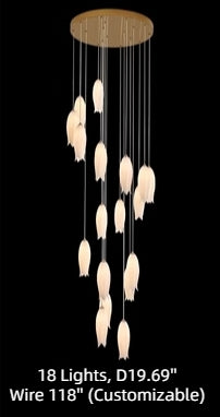 New Arrival Elegant Flower Chandelier For Foyer/ Staircase