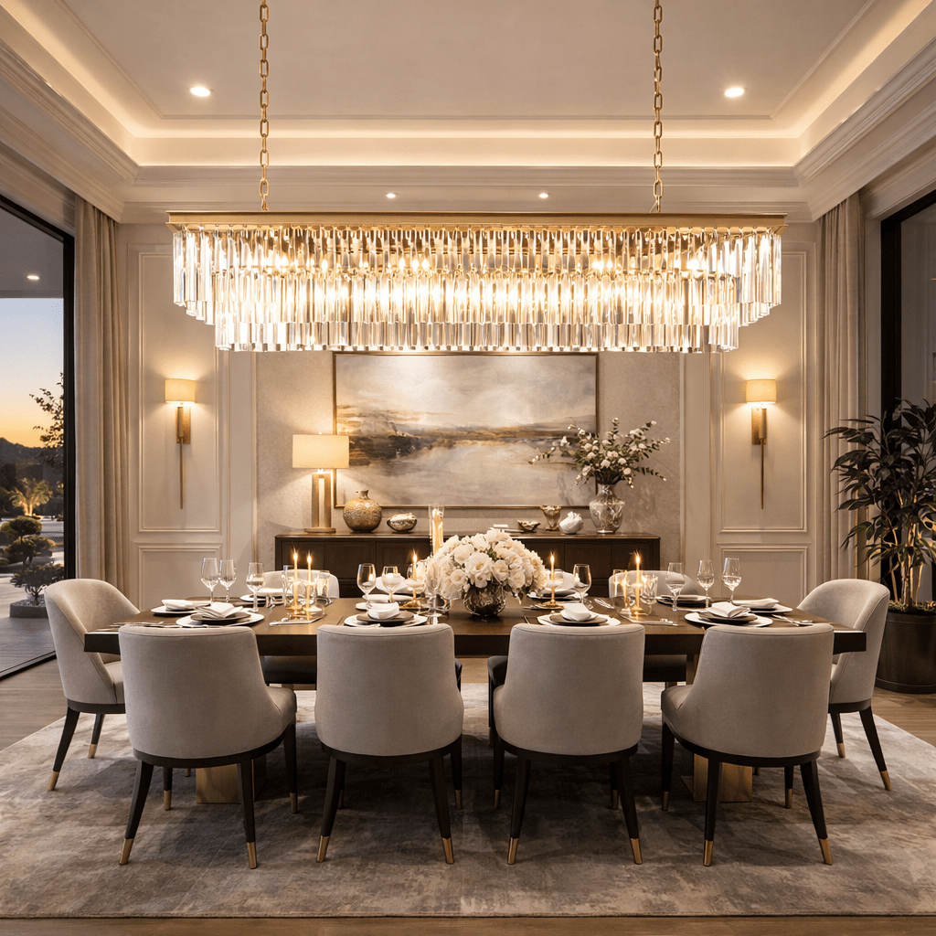 1920S Odeen Rectangular Chandelier - cyranlighting