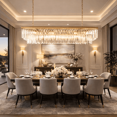 1920S Odeen Rectangular Chandelier - cyranlighting