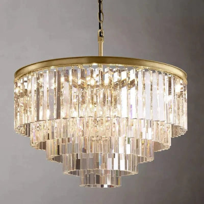 1920s Odeen Round Chandelier - cyranlighting