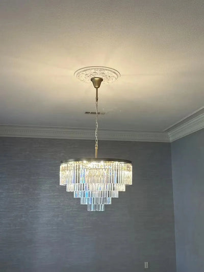 1920s Odeen Round Chandelier - cyranlighting