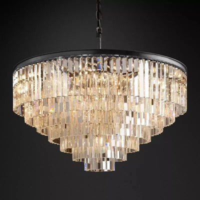 1920s Odeen Round Chandelier - cyranlighting