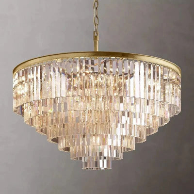 1920s Odeen Round Chandelier - cyranlighting
