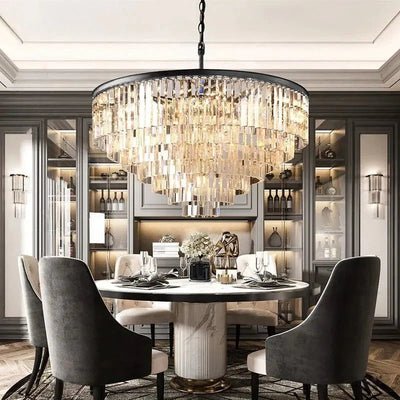 1920s Odeen Round Chandelier - cyranlighting
