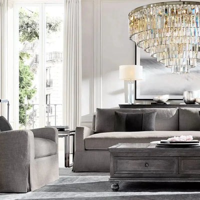 1920s Odeen Round Chandelier - cyranlighting