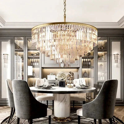 1920s Odeen Round Chandelier - cyranlighting