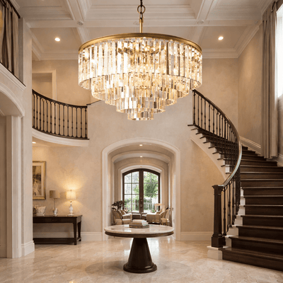 1920s Odeen Round Chandelier - cyranlighting