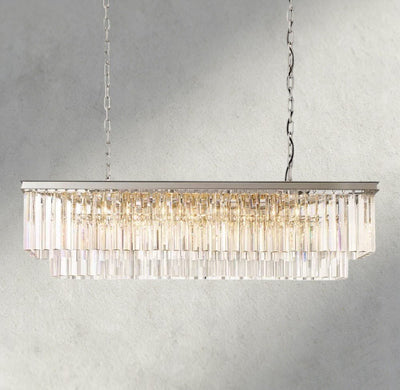 1920S Rectangular Chandelier 40", 49", 59" - cyranlighting