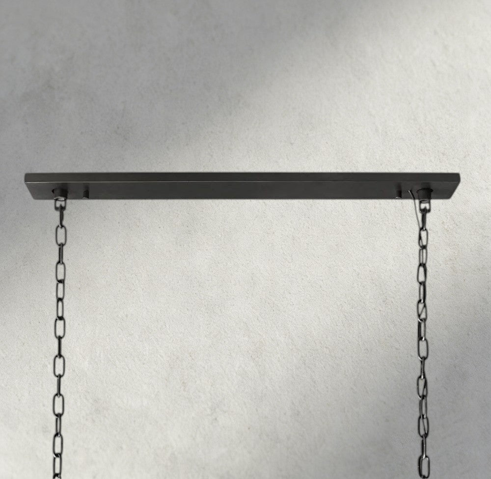 1920S Rectangular Chandelier 40", 49", 59" - cyranlighting