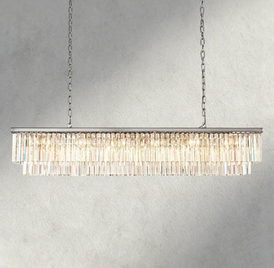 1920S Rectangular Chandelier 40", 49", 59" - cyranlighting