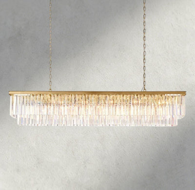 1920S Rectangular Chandelier 40", 49", 59" - cyranlighting