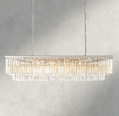 1920S Rectangular Chandelier 40", 49", 59" - cyranlighting