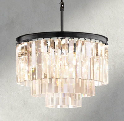 1920s Round Chandelier 20", 32", 44" - cyranlighting