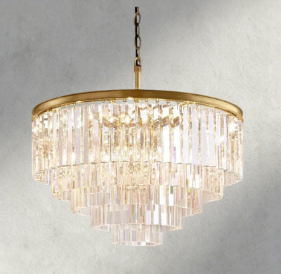 1920s Round Chandelier 20", 32", 44" - cyranlighting