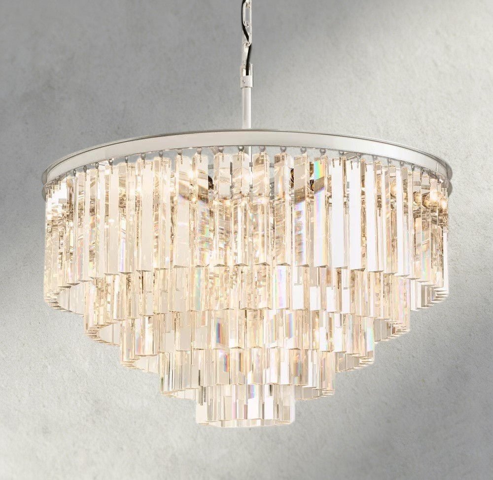 1920s Round Chandelier 20", 32", 44" - cyranlighting