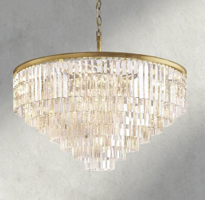 1920s Round Chandelier 20", 32", 44" - cyranlighting