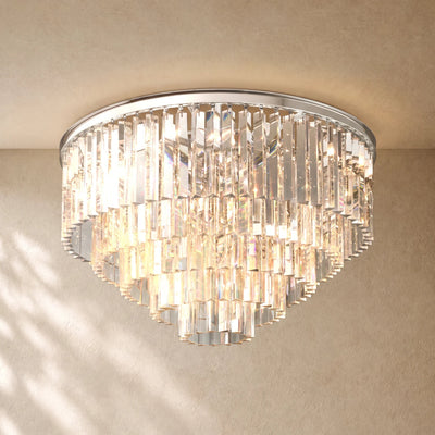 1920s Art Deco Round Flushmount