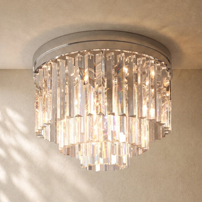 1920s Art Deco Round Flushmount