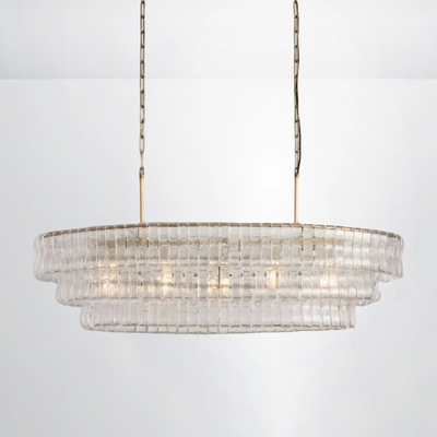 Callista Glass Oval Chandelier