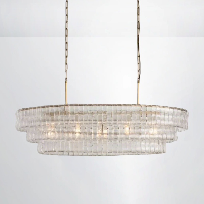 Callista Glass Oval Chandelier