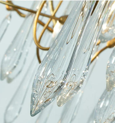 2 - Story Tree Branch Staircase Crystal Chandelier - cyranlamps