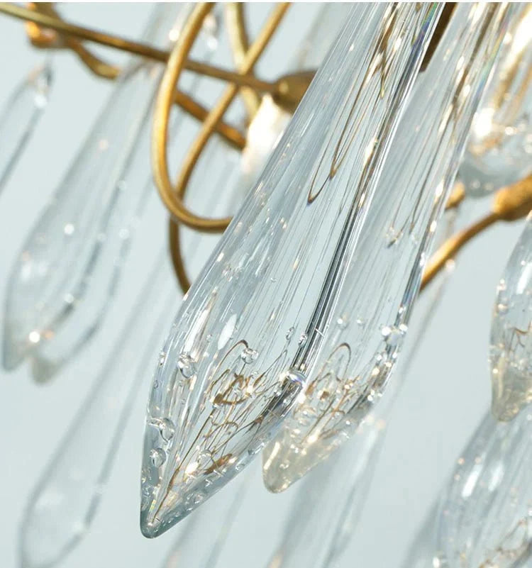 2 - Story Tree Branch Staircase Crystal Chandelier - cyranlamps