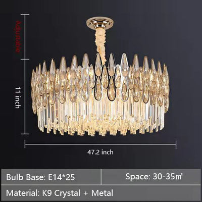 New Arrival Crystal Chandelier Modern Living Room Ceiling Light