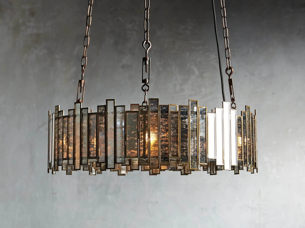 Roselle Glass Round Chandelier