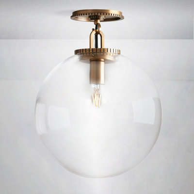 Zarela Globe Flush Mount