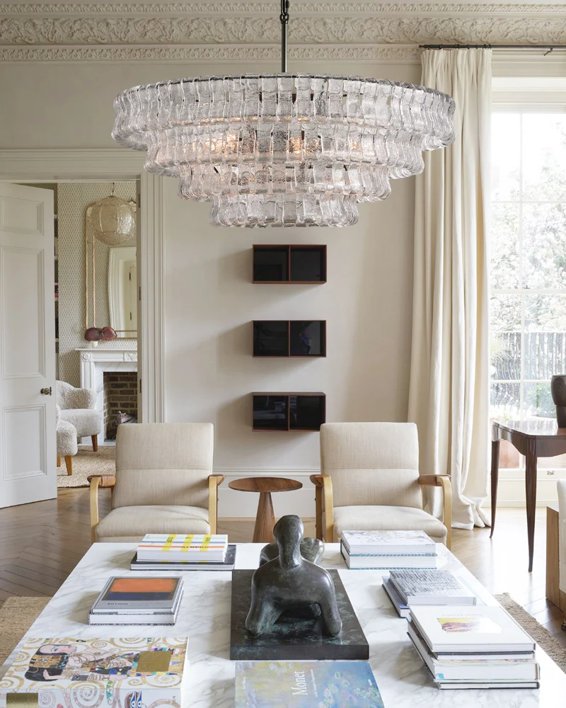 Callista 4/5-Tier Glass Round Chandelier