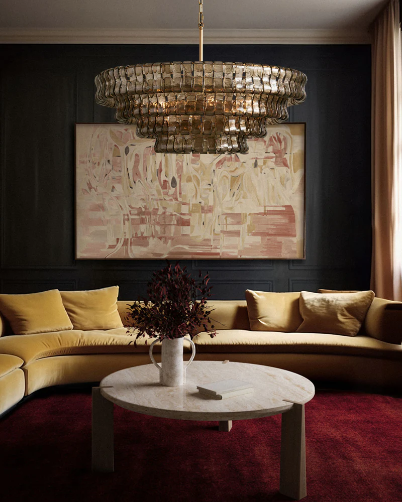 Callista 4/5-Tier Glass Round Chandelier
