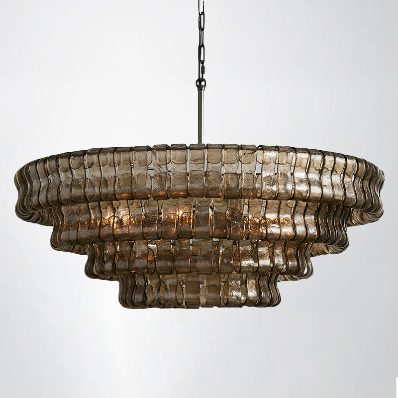 Callista 4/5-Tier Glass Round Chandelier