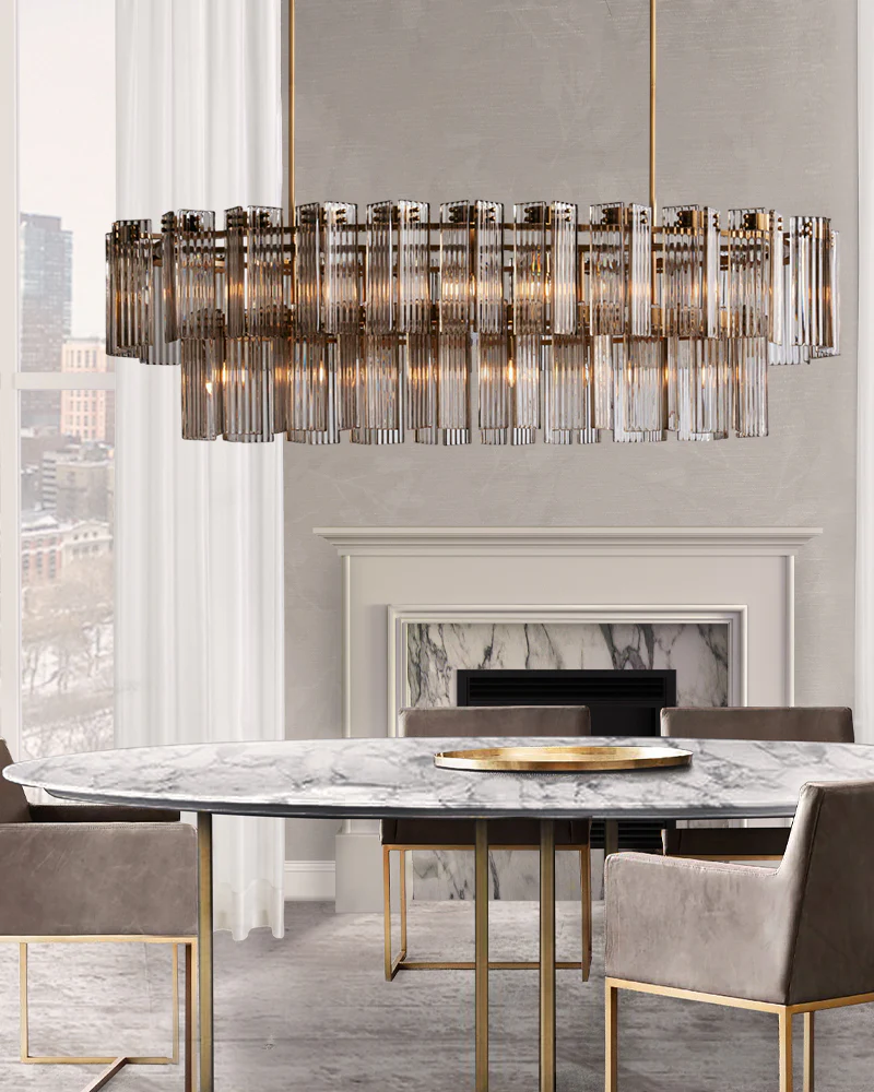 Ashford Oval Chandelier 51''63''72''