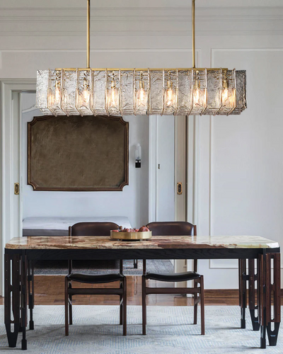 Enclave Rectangular Chandelier 67"