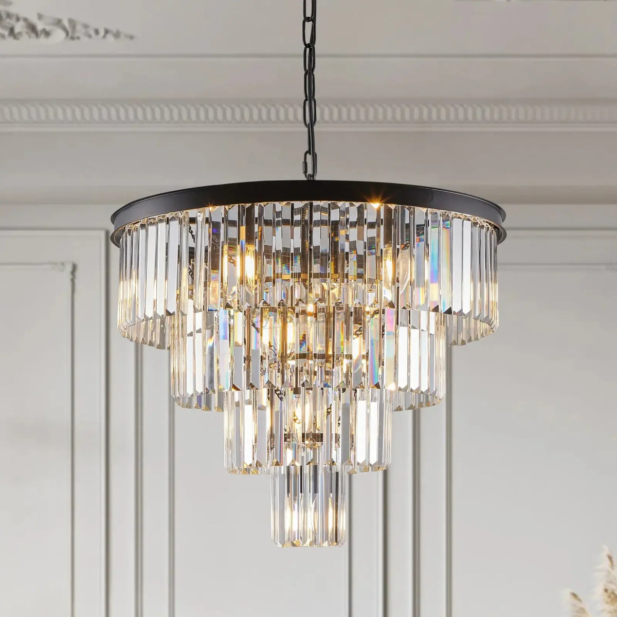 23" Gio Crystal Chandelier - cyranlighting