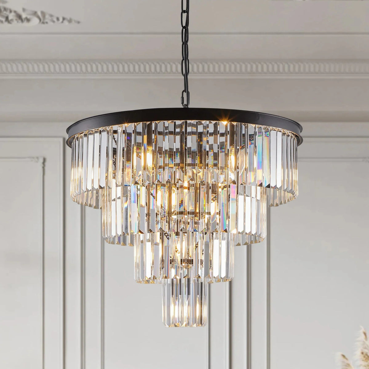23" Gio Crystal Chandelier - cyranlamps