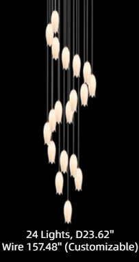 New Arrival Elegant Flower Chandelier For Foyer/ Staircase